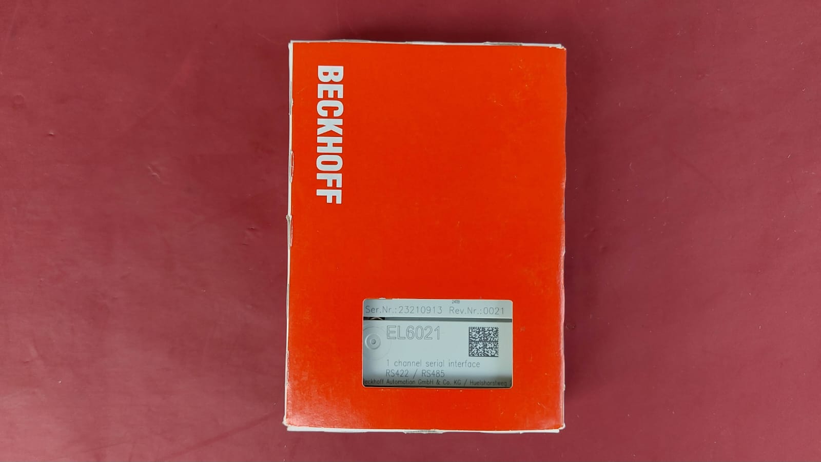 BECKHOFF EL6021-0021 EL6021 0021 1 CHANNEL SERİAL İNTERFACE